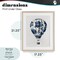 Stupell Industries Vintage Toile Hot Air Balloon Framed Print Under Glass, design by Lettered and Lined